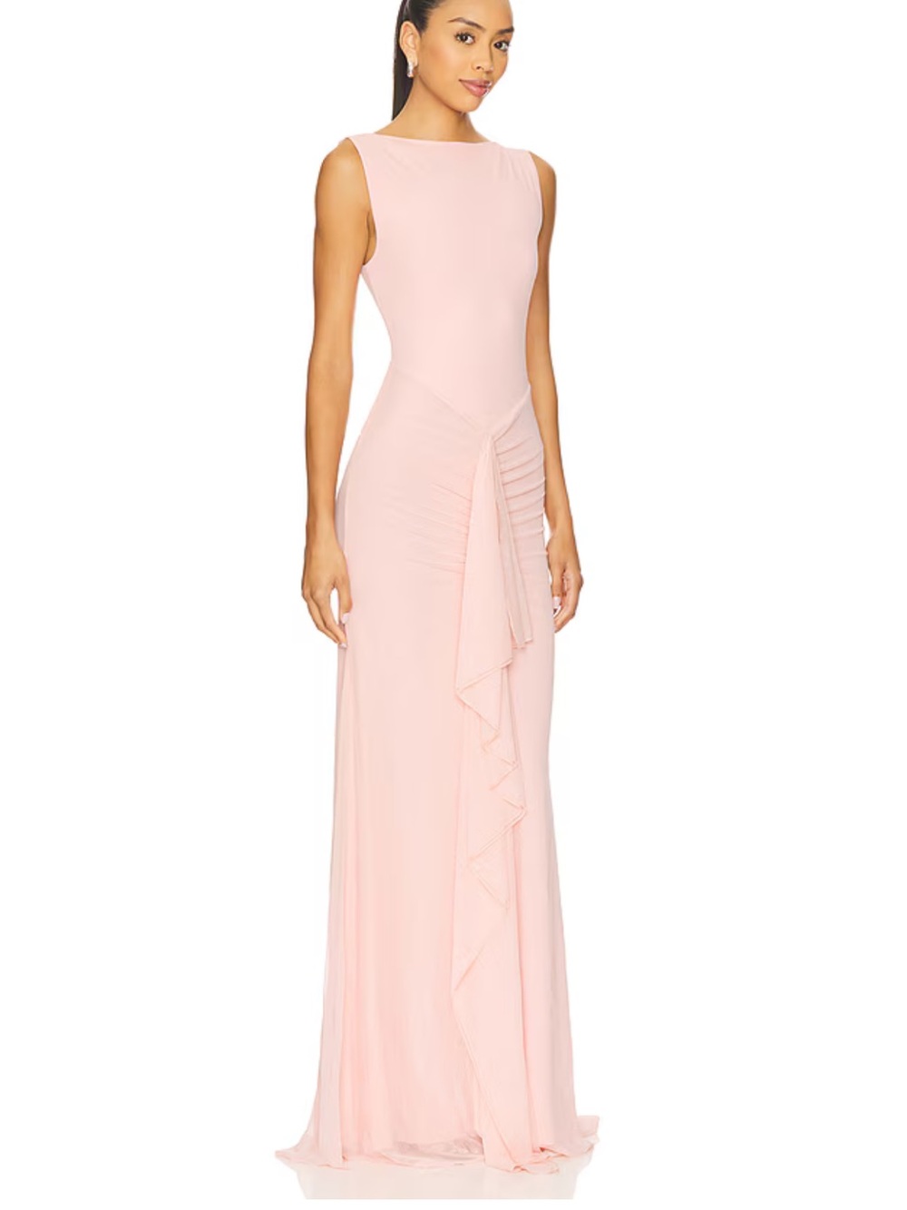 Lovers and Friends Ellie Maxi Dress in Baby Pink XXS